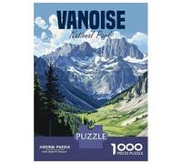 Jigsaw Puzzles for Teenagers 1000 Vanoise National Park Vintage Adult Jigsaw Puzzle Hands-on Game Enhance Memory for Birthday, Chrismas 52x38cm/1000pcs