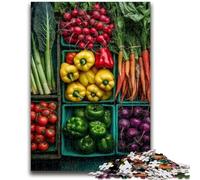 Jigsaw Puzzles for Teenagers 1000 Vegetable Collage Adult Puzzles,Stress Reliever Staycation Kill Time Parent-child Interaction (26x38cm)