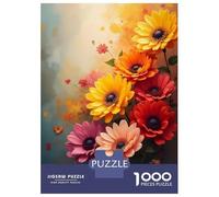Jigsaw Puzzles for Teenagers 1000 Vibrant Blooming Flowers Puzzles for Adults Hands-on Game Stress Reliever Help The Brain Exercise 38x26cm/1000pcs