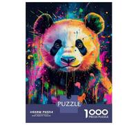 Jigsaw Puzzles for Teenagers 1000 Vibrant Panda Art -9 Puzzles for Adults DIY Toys Birthday Present Deal As Gifts for The Whole Family 38x26cm/1000pcs