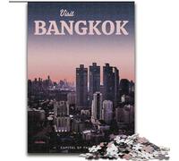 Jigsaw Puzzles for Teenagers 1000 Visit Bangkok, Toys Educational Games Stress Relieving Parent-child Interaction 26x38cm