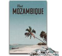 Jigsaw Puzzles for Teenagers 1000 Visit Mozambique 1000 Piece Puzzle,Stress Reliever Staycation Kill Time Wishlist with Santa Claus (50x75cm)