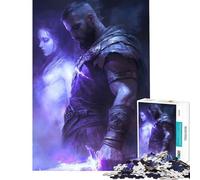 Jigsaw Puzzles for Teenagers 1000 Warrior's Oath︰ Ethereal Bond Fun at Home Activities, Improve Memory Fun Games Suitable for People Aged 14 And Above (38x26cm)