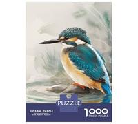 Jigsaw Puzzles for Teenagers 1000 Watercolor Kingfisher Puzzle for Adults Toy Wall Decor Stress Reliever Help The Brain Exercise 52x38cm/1000pcs