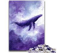 Jigsaw Puzzles for Teenagers 1000 Watercolor Whale Educational Toys Unique Home Decor And Gifts for And Age 14 Years Up 50x75cm