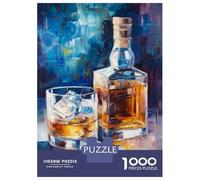 Jigsaw Puzzles for Teenagers 1000 Whiskey & Ice -6 Puzzles for Adults Hands-on Game Stress Reliever Help The Brain Exercise 38x26cm/1000pcs