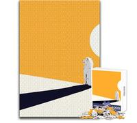 Jigsaw Puzzles for Teenagers 1000 White Lion Under The Sun Enjoyable Quiet Leisure Activity Premium Accurate Edge Craft Toy Size 38x26cm