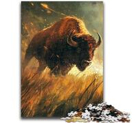 Jigsaw Puzzles for Teenagers 1000 Wild Buffalo Educational Games Home Decoration for Is Ideal As A Gift for The Whole Family 50x75cm