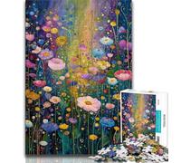 Jigsaw Puzzles for Teenagers 1000 Wildflowers Oil Painting 1000 Pieces for Teenagers,Interesting Stress Reduction Parent-child Interaction 38x26cm