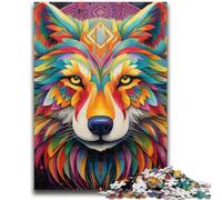 Jigsaw Puzzles for Teenagers 1000 Wolf Adult Puzzles,Stress Reliever Staycation Kill Time Parent-child Interaction (50x75cm)
