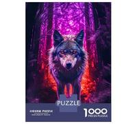 Jigsaw Puzzles for Teenagers 1000 Wolf Dark Forest Puzzle for Adults Anti-Stress Toys Difficult Hard Deal As Gifts for The Whole Family 52x38cm/1000pcs