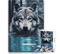 Jigsaw Puzzles for Teenagers 1000 Wolf Fantasy Art Staycation Kill Time Hands-on Game Secret Santa Gifts (size 50x75cm)