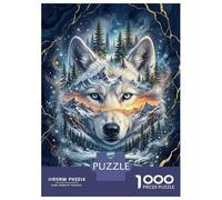 Jigsaw Puzzles for Teenagers 1000 Wolf Spirit Landscape Jigsaws for Adults DIY Toys Analysis And Logic Help The Brain Exercise 52x38cm/1000pcs