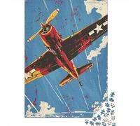 Jigsaw Puzzles for Teenagers 1000 World War II Aircraft Art Print-7 Puzzle for Adults Toy Wall Decor Stress Reliever Help The Brain Exercise 70x50cm/1000pcs