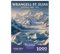 Jigsaw Puzzles for Teenagers 1000 Wrangell-St. Elias National Park Jigsaw Puzzle DIY Toys Difficult Hard Deal As Gifts for The Whole Family 52x38cm/1000pcs