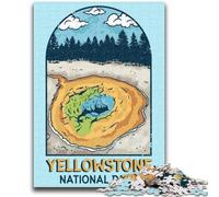 Jigsaw Puzzles for Teenagers 1000 Yellowstone National Park 1000 Piece Puzzle,Stress Reliever Staycation Kill Time Wishlist with Santa Claus (26x38cm)