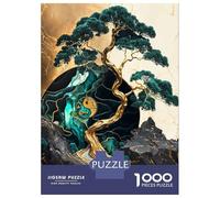 Jigsaw Puzzles for Teenagers 1000 Yin And Yang Bonsai Tree Adult Puzzles Hands-on Game Pattern Assembly Deal As Gifts for The Whole Family 52x38cm/1000pcs