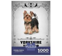 Jigsaw Puzzles for Teenagers 1000 Yorkshire Terrier Adult Jigsaw Puzzle Hands-on Game Enhance Memory for Birthday, Chrismas 52x38cm/1000pcs
