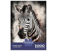 Jigsaw Puzzles for Teenagers 1000 Zebra Ink Art Puzzles for Adults Hands-on Game Stress Reliever Help The Brain Exercise 38x26cm/1000pcs