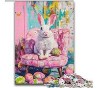 Jigsaw Puzzles for Teenagers 2000 Easter Bunny Educational Games Home Decoration for Is Ideal As A Gift for The Whole Family 70x100cm