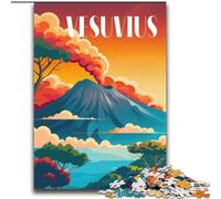 Jigsaw Puzzles for Teenagers 2000 Fiery Vesuvius, Educational Toys for Is Ideal As A Gift for The Whole Family for And 14 Years Old 70x100cm