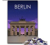 Jigsaw Puzzles for Teenagers 2000 Jigsaws Berlin at Night Travel Art, Suitable for People Aged 14 And Above Educational Games Secret Santa Gifts 70x100cm