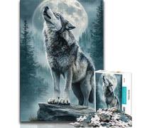 Jigsaw Puzzles for Teenagers 2000 Jigsaws Black And White Wolf,Family Entertainment Toys Is Ideal As A Gift for The Whole Family 70x100cm