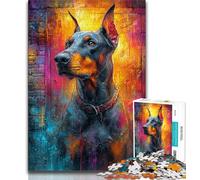 Jigsaw Puzzles for Teenagers 2000 Jigsaws Doberman Pinscher,Family Entertainment Toys Is Ideal As A Gift for The Whole Family 70x100cm