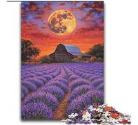 Jigsaw Puzzles for Teenagers 2000 Jigsaws Lavender Under The Moon Difficult Hard Gifts for Friends And Family Suitable for And 14 70x100cm