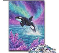 Jigsaw Puzzles for Teenagers 2000 Jigsaws Psychedelic Blue Whale Difficult Hard Gifts for Friends And Family Suitable for And 14 70x100cm