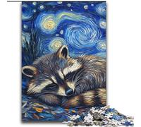 Jigsaw Puzzles for Teenagers 2000 Jigsaws Raccoon Starry Sky Challenging To Complete But Fun And Humorous Unique Home Decor And Gifts 70x100cm