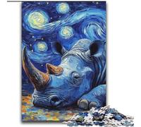 Jigsaw Puzzles for Teenagers 2000 Jigsaws Rhino Starry Sky Challenging Game And Family Play Secret Santa Gifts 70x100cm