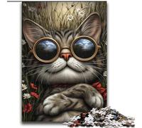 Jigsaw Puzzles for Teenagers 2000 Jigsaws Steampunk Cat Toy Intellectual Game for Home Decoration for Age 14 Years Up 70x100cm