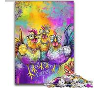 Jigsaw Puzzles for Teenagers 2000 Jigsaws Three Chickens Challenging To Complete But Fun And Humorous Unique Birthday And Gifts 70x100cm