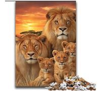 Jigsaw Puzzles for Teenagers 2000 Piece African Lion Family Help The Brain Exercise Addictive Toys to Cultivate Patience Great Gift 70x100cm