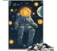 Jigsaw Puzzles for Teenagers 2000 Piece Bitcoin Astronaut Help The Brain Exercise Addictive Toys to Cultivate Patience Great Gift 70x100cm