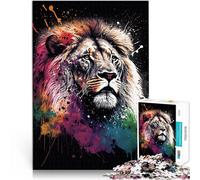 Jigsaw Puzzles for teenagers 2000 Piece Colourful Lion 2 Schwierig und herausfordernd Kunstwerk Geschenk70x100cm
