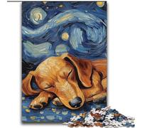 Jigsaw Puzzles for Teenagers 2000 Piece Dachshund Night Sky Challenging Game And Family Play for Is Ideal As A Gift for The Whole Family 70x100cm