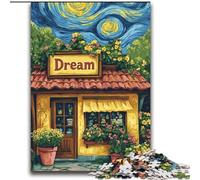 Jigsaw Puzzles for Teenagers 2000 Piece Flower Shop Under The Night Sky for And from 14 Years And over Play Toys Because It Is Ideal As A Gift for The Whole Family 70x100cm