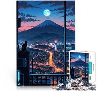 Jigsaw Puzzles for teenagers 2000 Piece Futuristic Tokyo Cat Sits DIY-Spielzeug Einzigartige Wohndekoration und Geschenke70x100cm