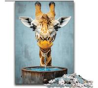 Jigsaw Puzzles for Teenagers 2000 Piece Giraffe Art Challenging Game Toys Deal As Gifts for The Whole Family for Ages 14+ 70x100cm