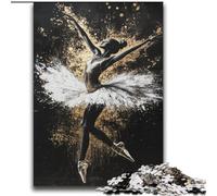 Jigsaw Puzzles for Teenagers 2000 Piece Golden Ballerina for And from 14 Years And over Play Toys Because It Is Ideal As A Gift for The Whole Family 70x100cm