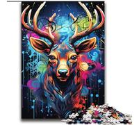 Jigsaw Puzzles for Teenagers 2000 Piece Graffiti Deer for And from 14 Years And over Play Toys Because It Is Ideal As A Gift for The Whole Family 70x100cm