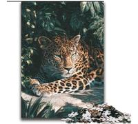 Jigsaw Puzzles for Teenagers 2000 Piece Jungle Leopard Educational Games Home Decoration Educational Game for Birthday, Chrismas 70x100cm