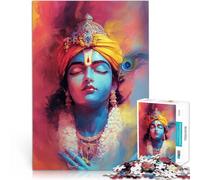 Jigsaw Puzzles for teenagers 2000 Piece Krishna Peaceful Art Entspannungsspiele Tolles Geschenk für Spiele70x100cm