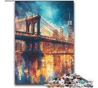 Jigsaw Puzzles for Teenagers 2000 Piece Manhattan Bridge Learning Educational Toys Family Games Educational Game for Birthday, Chrismas 70x100cm
