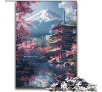Jigsaw Puzzles for Teenagers 2000 Piece Mount Fuji And The Temple Help The Brain Exercise Addictive Toys to Cultivate Patience Great Gift 70x100cm