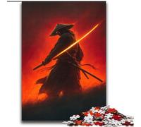Jigsaw Puzzles for Teenagers 2000 Piece Neon Samurai Warrior War,Toys Educational Games Stress Relieving Artists Collection,Fine Art 70x100cm