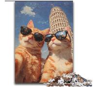 Jigsaw Puzzles for Teenagers 2000 Piece Orange Cat Taking Selfie Challenging Game And Family Play for Is Ideal As A Gift for The Whole Family 70x100cm