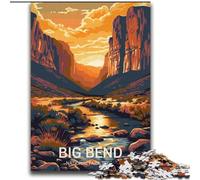 Jigsaw Puzzles for Teenagers 2000 Piece Puzzle Big Bend National Park, for Age 14+ Suitable for Couples Fun at Home Activities, Birthday Present,Travel Gifts 70x100cm